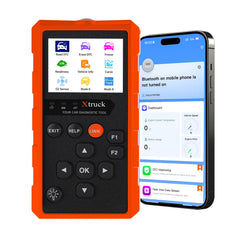 Xtruck OBD2 wireless scanner front view shows rugged design for quick diagnostics