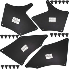 XUKEY splash guards front view on Toyota Tacoma protect wheels from debris