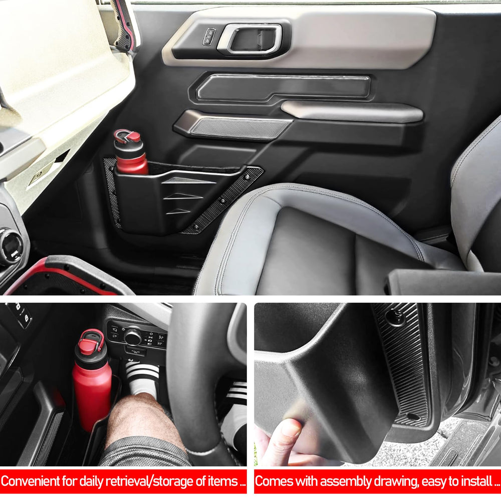 XWQZ easy-installation door pocket for Bronco without tools