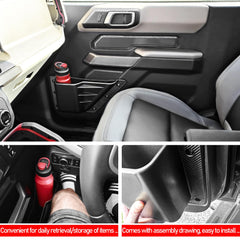 XWQZ easy-installation door pocket for Bronco without tools