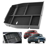 XXCIWP center console tray installed in a 2015-2020 F-150 improving storage