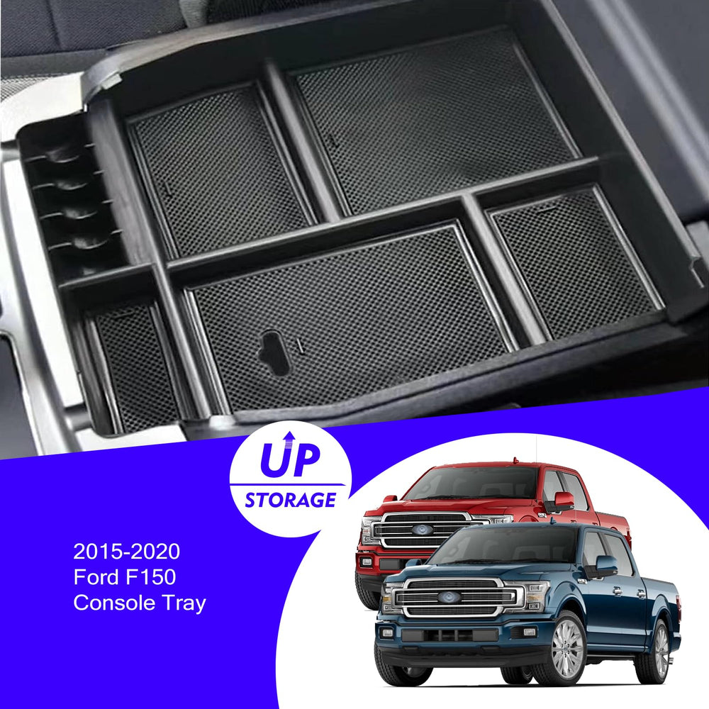 XXCIWP center console tray shown in Raptor keeping cards and coins organized