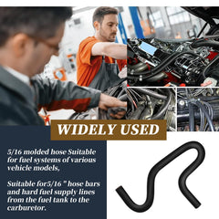 XYgdhqpt 5/16-inch molded hose elbow in a 90-degree bend for engine bay routing