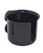 XYNOXRIDE magnetic cup holder, side view, secures drinks on metal surfaces.