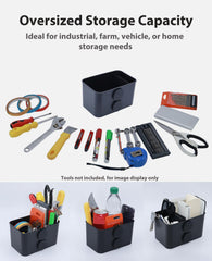XYNOXRIDE magnetic organizer holds a phone and keys in a car.