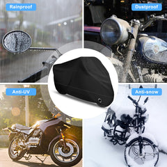 XYZCTEM motorcycle cover offers easy installation for quick protection