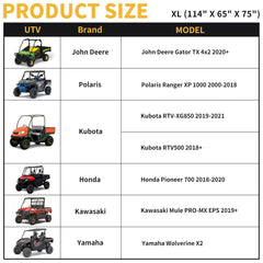 XYZCTEM UTV cover includes a storage bag for easy stowage