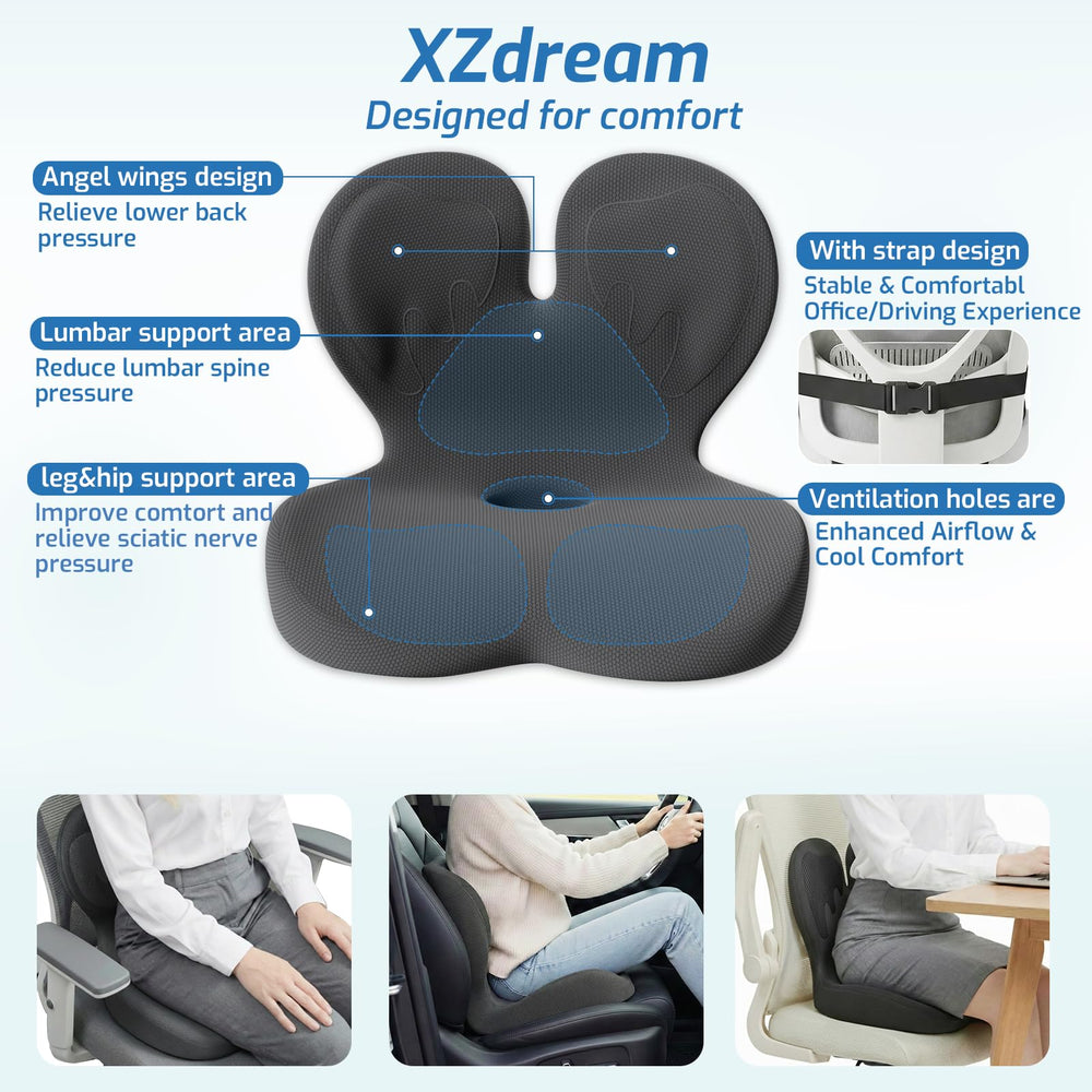 XZdream memory foam 43 oz fill delivers steady support