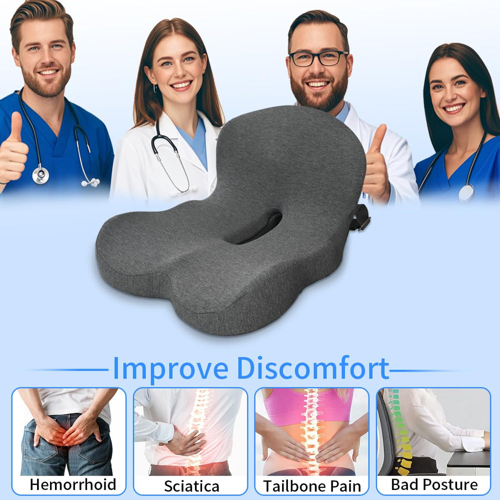 XZdream Ergonomic design aiding tailbone relief in desk or gaming setups