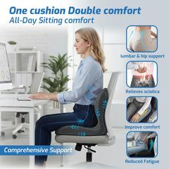 XZdream cushion with embossed wings on sides for hip relief