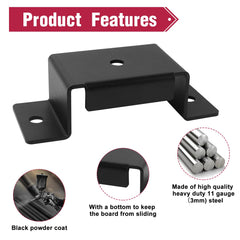 XZWMY bracket showing 0.41 inch hole for lumber insertion