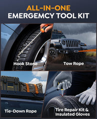 YaberAuto AP03 emergency tool bag organized for roadside emergencies