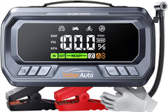 YaberAuto YA90 jump starter in front view for quick battery boost