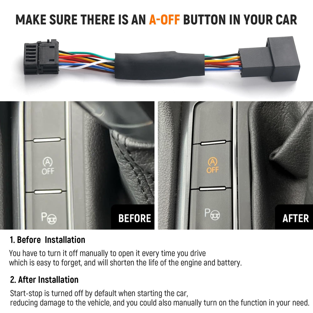 YADINATAY auto start-stop eliminator for Tiguan R Von 2023 keeps idle-offs in check