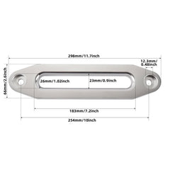 Yaekoo hawse fairlead side view emphasizing rugged aluminum construction