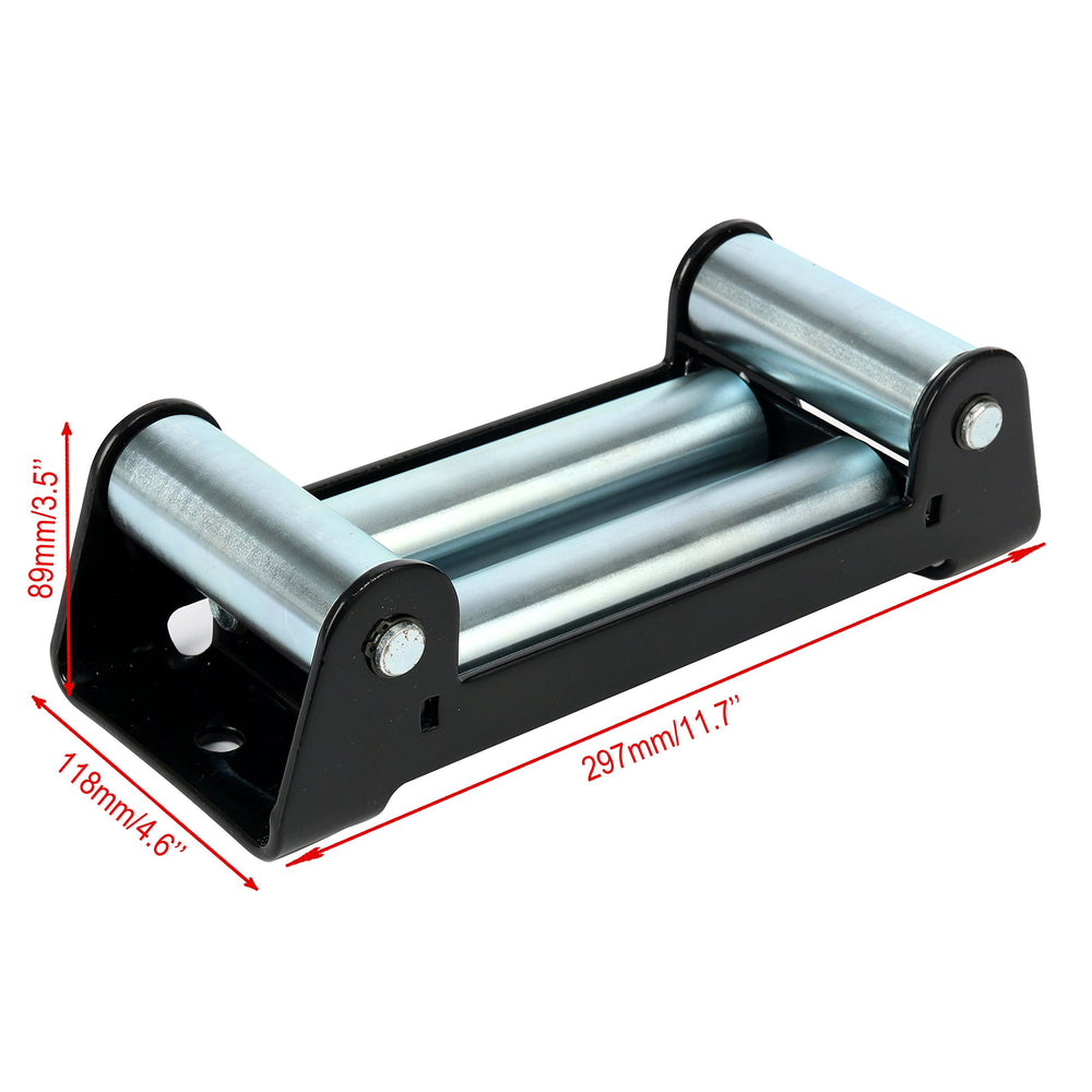 YaeKoo YaeTek 10-inch winch roller fairlead side view for rugged off-road installs.