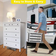 Yagud compact folded profile saves storage space.