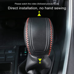 YAKANEY gear shift knob cover red fitment on Highlander interior