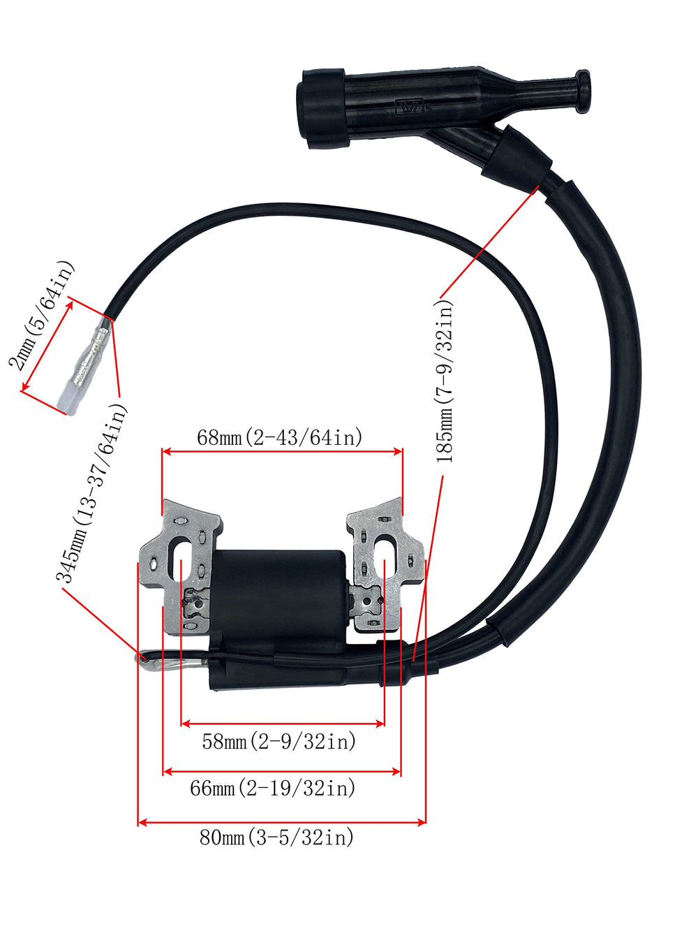 YAMAKATO coil kit with spark plug for easy installation