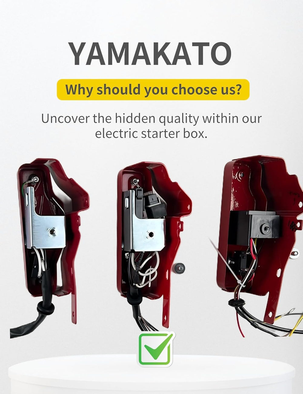 Close-up of YAMAKATO ignition keys for secure startup