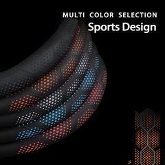 Durable, wear-resistant leather keeps the wheel protected and comfortable year-round.