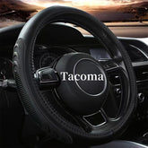 Yangday leather steering wheel cover for Tacoma/4Runner/Tundra fit improves grip.