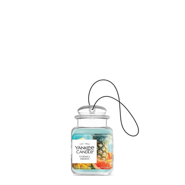 Yankee Candle Car Jar Ultimate Bahama Breeze close-up reveals tropical fragrance.