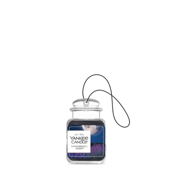 Yankee Candle Car Jar Ultimate Midsummer's Night musk-sage-patchouli blend.