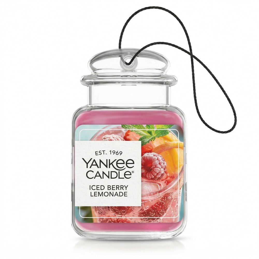 Yankee Candle Car Jar Ultimate inside car showing fragrance in action