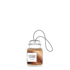 Yankee Candle Car Jar Ultimate Leather displayed inside a car interior for daily use