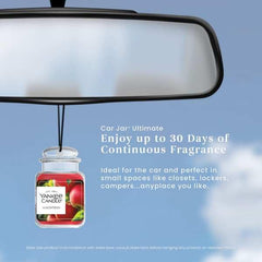 Yankee Candle Car Jar Ultimate Macintosh four-pack offers long-lasting fragrance up to 30 days.