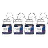 Yankee Candle Car Jar Ultimate Midsummer's Night packaging showcases easy hanging and replacement signal.