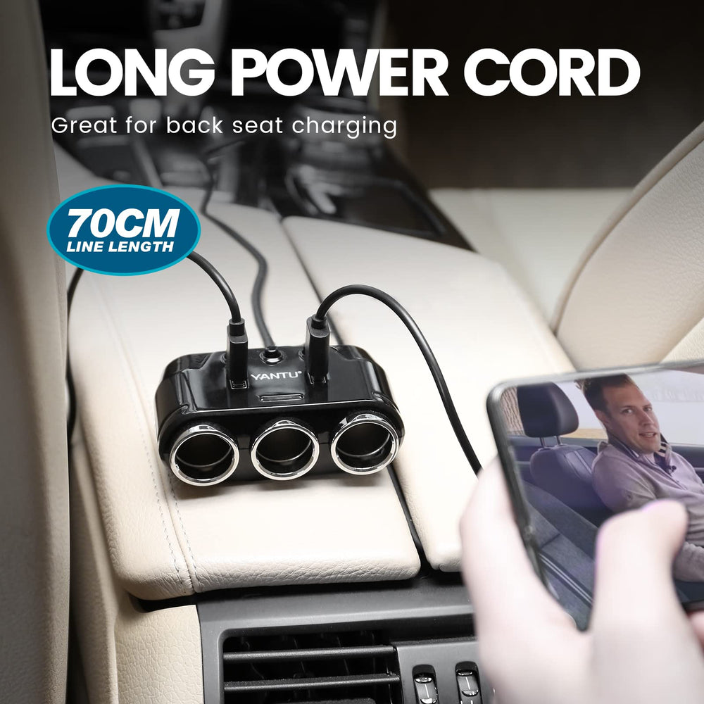 YANTU 12-24V compatibility powers cars, SUVs, and trucks.