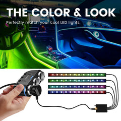 YANTU extended 2.3 ft cable reaches the backseat easily.