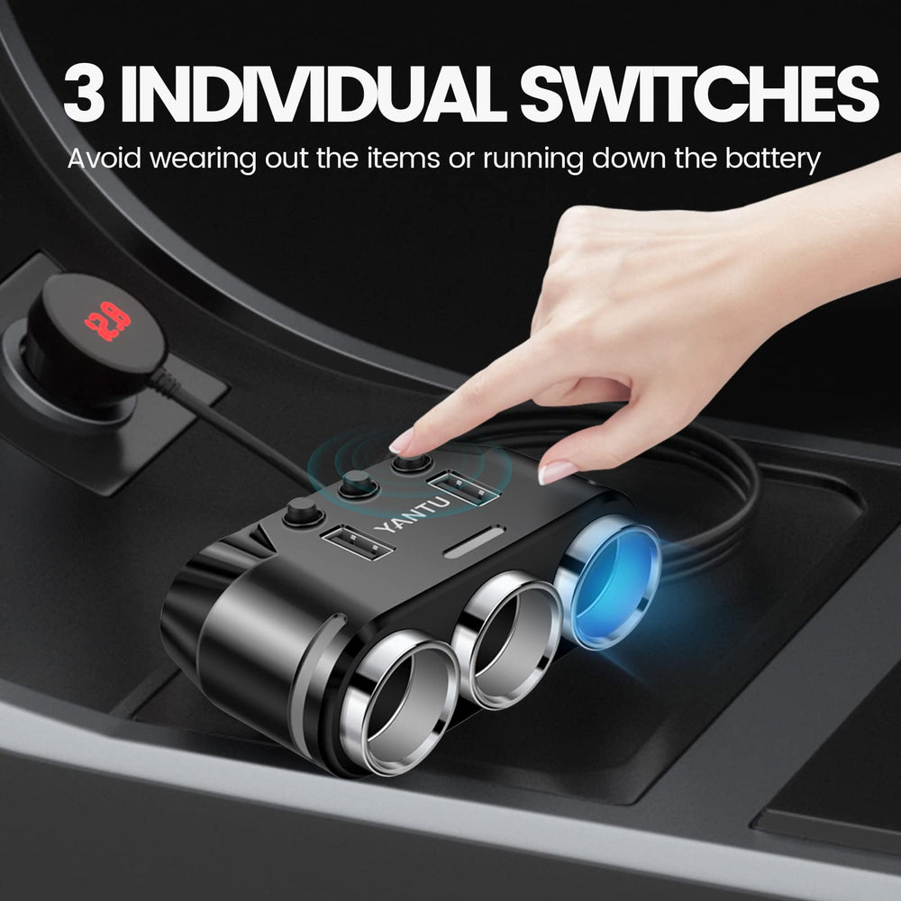 YANTU volt display shows real-time car battery status.