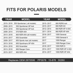 OEM-size compatibility for 1985-2016 Polaris models with this puller.