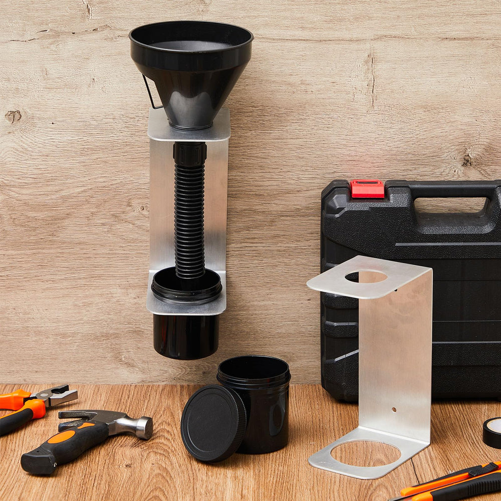 Yaocom garage workspace organization in action keeping funnels and cups within reach