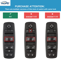 YAOPEI ABS plastic construction for durable window switch replacement