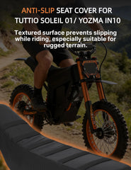 YAORISE Gut Seat Cover with non-slip texture helps rider stay planted