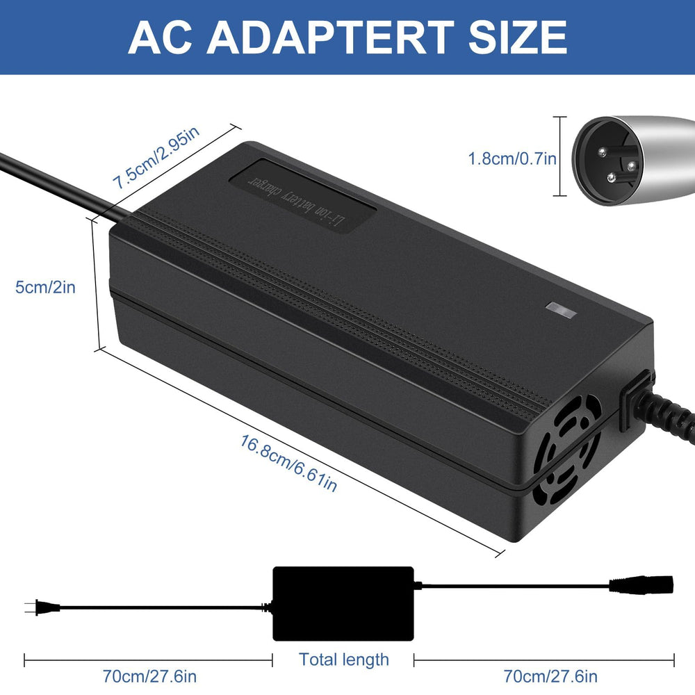 YAREMYEYE 54.6V charger US plug for convenient North American use