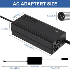 YAREMYEYE 54.6V charger US plug for convenient North American use