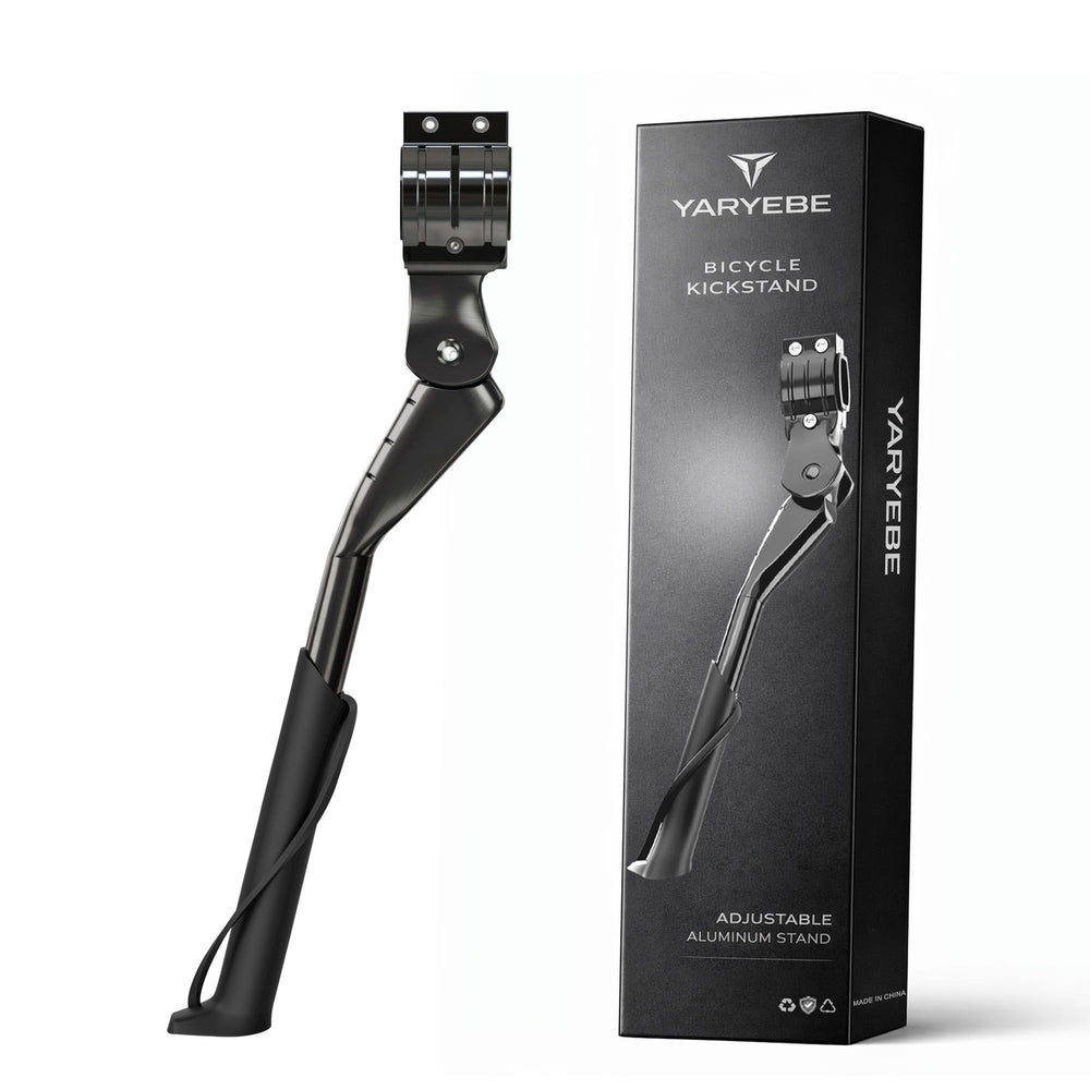 YarYebe bike kickstand aluminum body for reliable stability on uneven ground.
