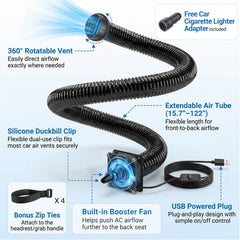 YATAOQINGJIE includes clips and ties for flexible installation.