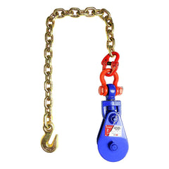 YATOINTO 2T snatch block with chain assembly for safer towing and lifting