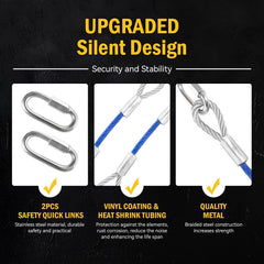 YATOINTO braided-steel cables offer rustproof durability for towing setups