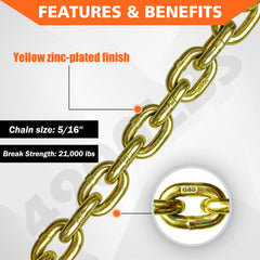 YATOINTO chain retainer with pin enables quick safe installation
