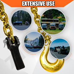 YATOINTO chain retainer with zinc pin simplifies installation and replacement.