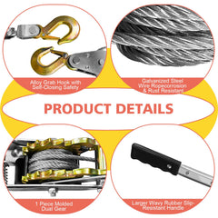 YATOINTO Come Along Winch durable steel construction for heavy-duty tasks