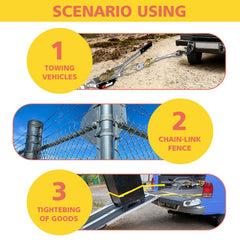 YATOINTO Come Along Winch in automotive use for recovery tasks