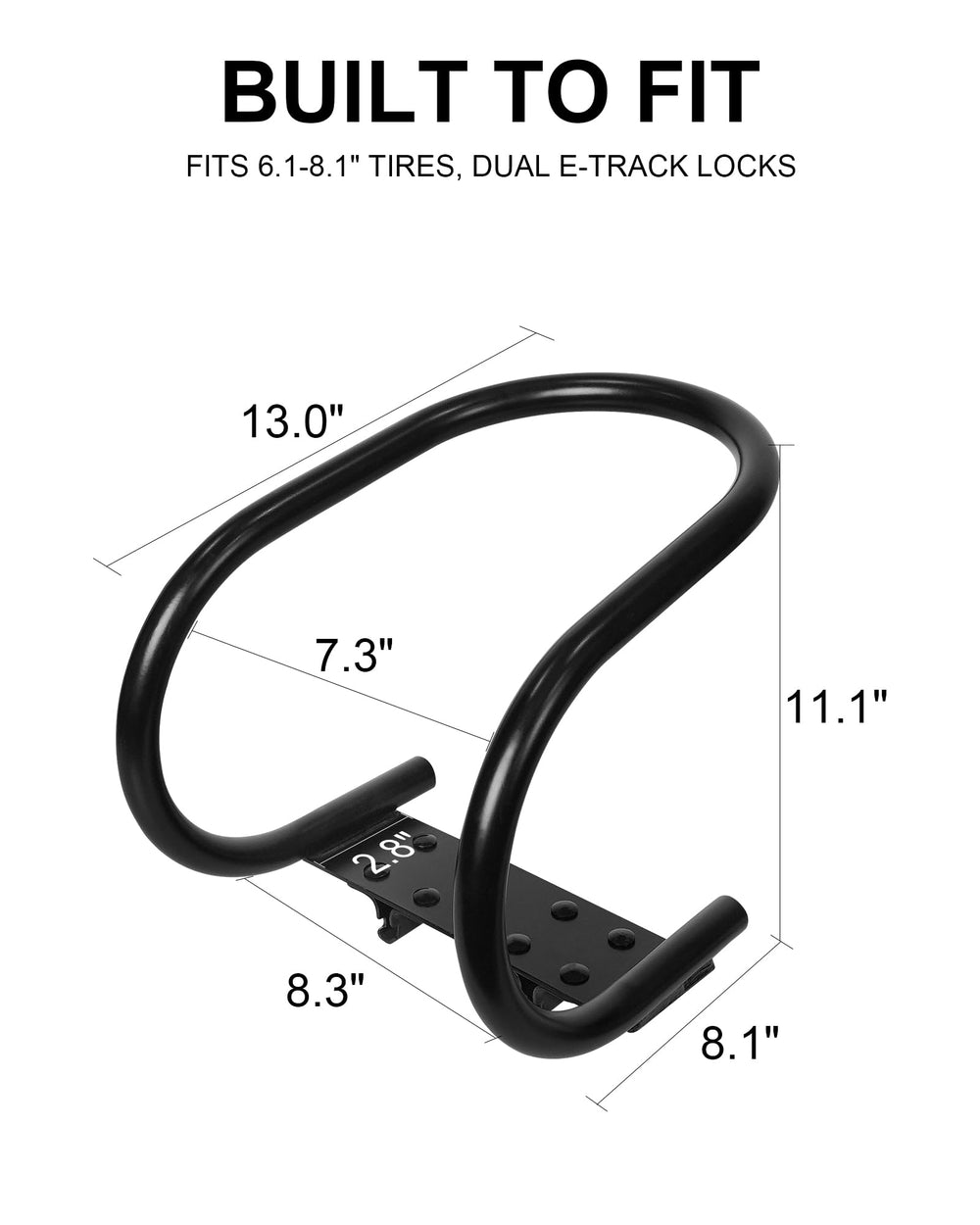 YATOINTO includes E track connectors for two bikes